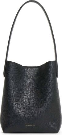 Mansur Gavriel Mini Everyday Cabas Leather Hobo Bag in Black at Nordstrom