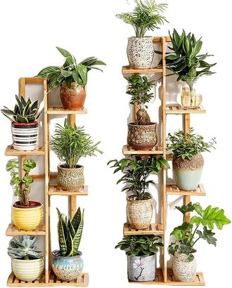 OEM Soporte Para Plantas, 6 Niveles, Exhibici&oacute;n Vers&aacute;til, Color Madera-a, 6 Niveles