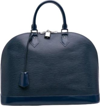 Louis Vuitton Pre-owned Handbags, female, Blue, Size: ONE SIZE Pre-owned Leather Handbag