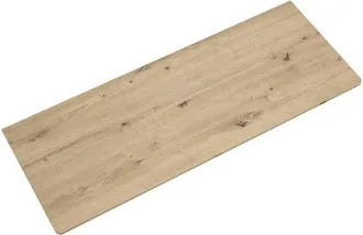 Saniclass Tops Topblad - 140x1.2x46cm - afgeronde hoeken - rustiek eiken