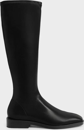 Charles & Keith Sasky Knee High Flat Boots