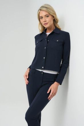 Anatomie Delilah Ultra Light Weight Denim Style Jacket in Navy at Nordstrom, Size X-Large