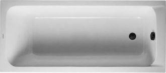 Duravit Ba&ntilde;era Recta 150 X 75 Duravit D-code Acr&iacute;lico + Desag&uuml;e Negro Mate