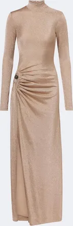 CHRISTOPHER ESBER Embellished draped jersey lam&eacute; gown