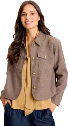 In Front Blazer - - Jackets - Donna - Marrone - XL