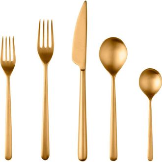 Mepra Linea Ice Flatware Set - 5 Pieces in Ice Gold at Nordstrom