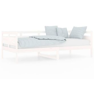 Berkfield Home Day Bed White Solid Wood Pine 90x200 cm