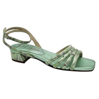 Amalfi By Rangoni Womens Bardana Low Heel Sandal In Green