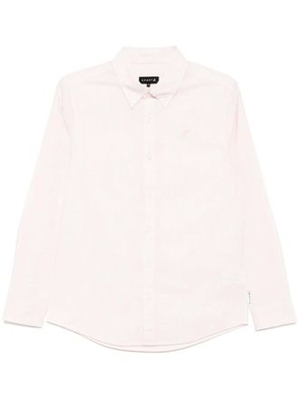 Sport b. Gestreept overhemd met geborduurde dinosaurus - Roze