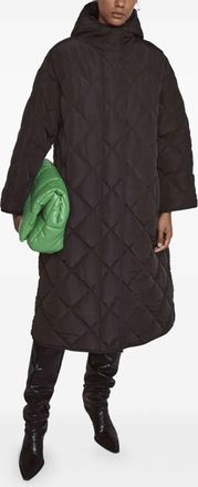 Stand Studio Cappotto trapuntato Sue con cappuccio - Nero