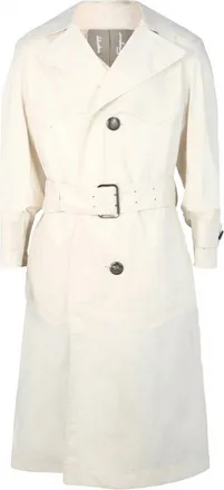 Ferragamo Womens Cotton Trench Coat In White