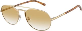 Emporio Armani EA2171 30022Q Mens Sunglasses Gold Size 57