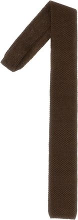 HUGO BOSS Beckham Gebreide Das - Heren - Stropdassen - Bruin - ONE Size - Linnen - Accessoires