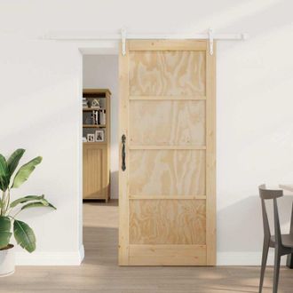 vidaXL Puerta Deslizante Otro Orkdal Natural Y 86 X 198.5 Cm Vidaxl