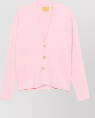 Guest In Residence cashmere ribbed cropped striped crewneck sweater
