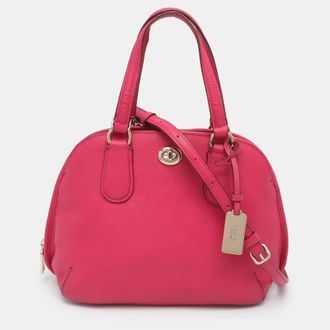 Coach Prince Street Pink Leather Satchel