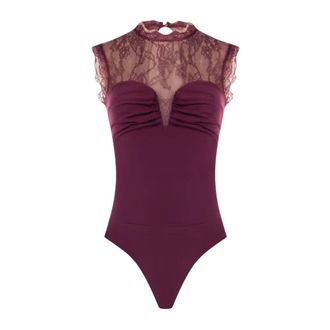 Rinascimento Donna, Top, Viola, XL, new