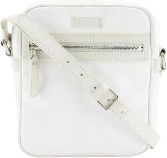 Gucci Pre-owned Cross Body Bags, female, White, Size: ONE SIZE Pre-owned Vintage Shoulder Bag