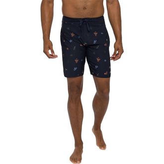 Travis Mathew Sunset Mojito Board Shorts in Dress Blues at Nordstrom Rack, Size 36