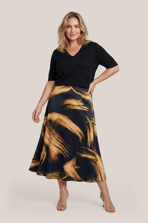 Mart Visser Caila Print Rok Zwart / Goud Maxi