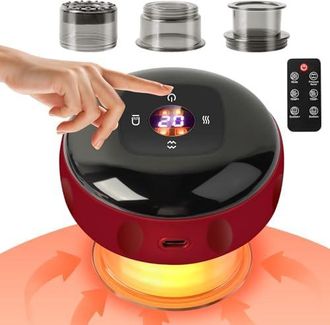 OEM Ventosa El&eacute;ctrica Infrarroja Inteligente, 12 Velocidades Con Control Remoto, Ventosa Inteligente, Dispositivo De Masaje El&eacute;ctrico Para Gua Sha, Reduce