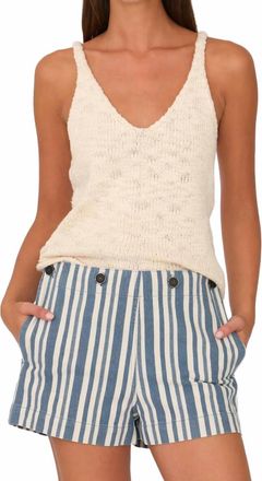 Secular Sailor Short In Blue Stripe