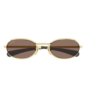 Gucci Sunglasses, unisex, Yellow, Size: 53 MM Panthos Sunglasses