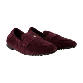 Tory Burch Womens Ballet Loafer Burgundy Calfskin