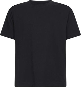 Dries Van Noten Jersey Regular-Fit T-shirt met ronde hals - Heren - T-shirts - Zwart - XL - Katoen - Tops