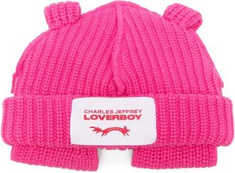 Charles Jeffrey Loverboy pop up-ears beanie - unisex - Cotton - One Size - Pink