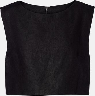 Poss&eacute; Martina linen top