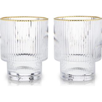 Viski Meridian Crystal Tumblers Set of 2 in Clear at Nordstrom