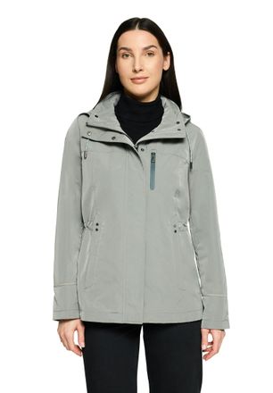 Gil Bret Outdoorjacke GIL BRET, Damen, Gr. 36, saliva, Web, Obermaterial: 100% Polyester, unifarben, regular fit normal, Jacken Outdoorjacke, mit Kapuze