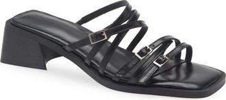 Justine Clenquet Andie Sandal in Black at Nordstrom, Size 10Us