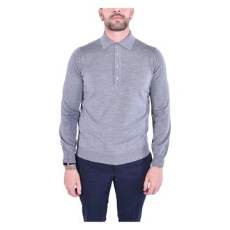 KANGRA Polo senza bottoni - Heren - Polos - Grijs - XL - Wol - Tops