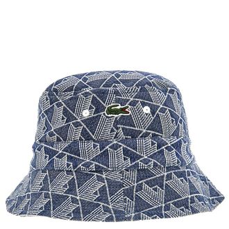 Lacoste Monogram Jacquard Bucket Hat, Size Small