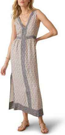 Faherty Macey Sleeveless Linen Maxi Dress in Summer Pearl Blossom at Nordstrom Rack, Size Medium