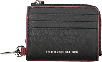 Tommy Hilfiger Heren Portemonnee Zwart met Ritssluiting - Heren - Portefeuilles - Zwart - ONE Size - Accessoires