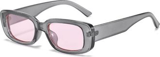 Generic Mens Small Frame Outdoor Vacation Women Party Sunglasses(Grey)