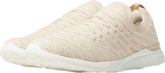 Athletic Propulsion Labs Womens Techloom Wave Athletic Sneakers In Warm Silk/ivory