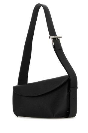 Alexander McQueen Mens Black Large Sling T-Bar Crossbody Bag Borse A Tracolla