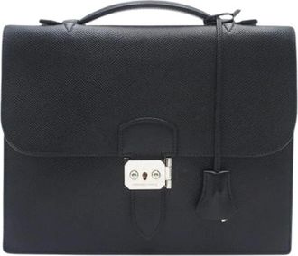 Herm&egrave;s Pre-owned Sac a Depeches - Dames - Vintage Handtas - Zwart - ONE Size - Leer - Vintage