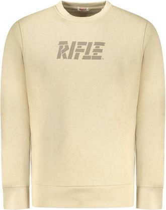 Rifle Beige Katoenen Heren Sweatshirt