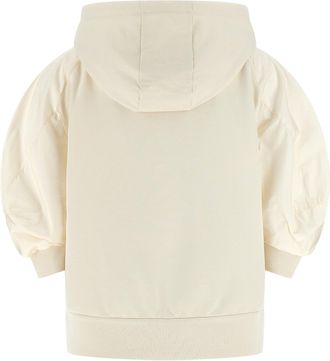 Moncler Womens White Cotton Hoodie Clothing