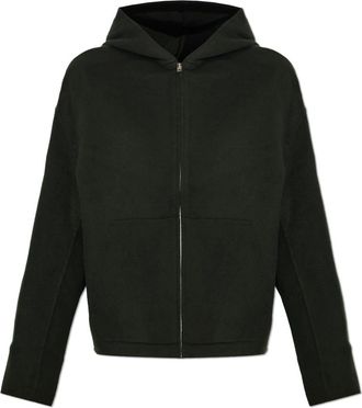 Acne Studios Cashmere Jas Met Capuchon - Heren - Zomerjassen - Groen - XL - Wol - Jassen