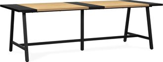 HOMN Mesa de comedor efecto roble, 240 cm