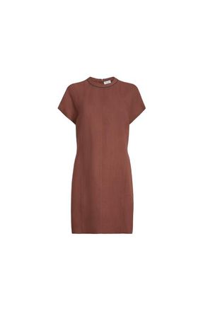 Brunello Cucinelli Fluid twill t-shirt dress in Orange at Nordstrom, Size Xx-Small Eu