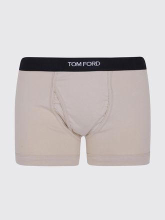 Tom Ford Boxer parigamba in cotone stretch con fascia logata in vita