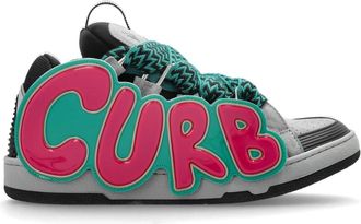 Lanvin Curb Sneakers - Heren - Sneakers - Grijs - 43 EU - Leer - Schoenen