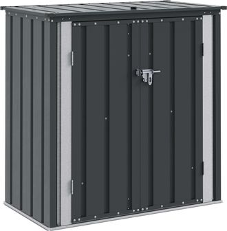 vidaXL Scatola Di Stoccaggio Per Giardino Nero 101,5 X 57 X 100,5 Cm Vidaxl